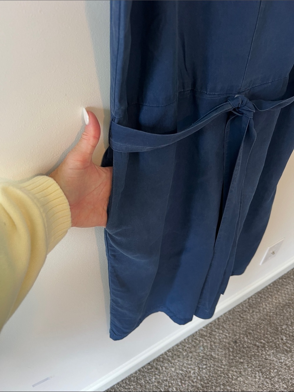 GAP TENCEL™ linen culotte jumpsuit in Comet Blue - Picture 4 of 11